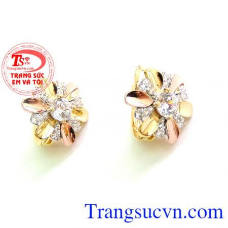 Đôi Hoa Tai Vàng Nữ Trẻ Trung
