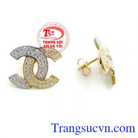 Đôi Bông Tai Chanel Hàng Hiệu là sản phẩm hót nhất trên thi trường hiền nay dành tặng phái đẹp hoa tai vàng tây đẹp,