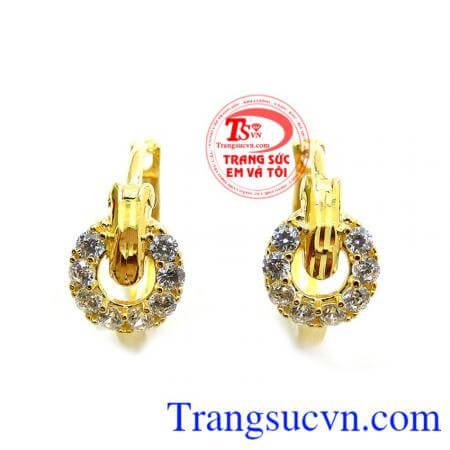 Hoa Tai Nữ Nhỏ Xinh vàng 10k giá thành tốt phù hợp với người thích đeo nhỏ nhắn và xinh xắn