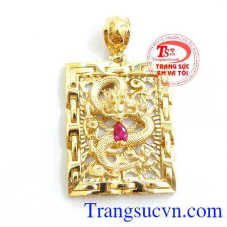 Mặt Nam Rồng Vàng Sang Trọng với thiết kế khắc rồng nổi 3D đẹp, kiểu dáng mạnh mẽ sang trọng được phái mạnh ưa chuộng