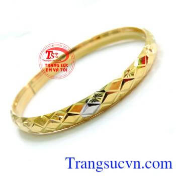 Vàng 10k sản xuất trong nước có giấy kiểm định. Vòng Tay Dịu Dàng Nữ 10k