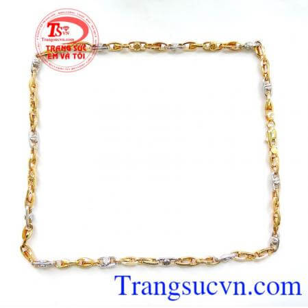 Dây Chuyền Nam 10k Móc Nối đẹp, sang trọng . Dây chuyền vàng kết hợp với mặt dây nam tinh tế. Sản phẩm uy tín chất lượng giao hàng toàn quốc thanh toán an toàn