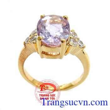 Nhẫn Nữ Amethyst Đẹp Sang Trọng