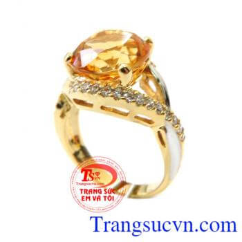 Giao Nhẫn nữ mệnh kim vàng 14k Citrine Toàn quốc thanh toàn an toàn,Khách hàng bình chọn nhiều năm,Nhẫn nữ mệnh kim vàng 14k Citrine Món quà dành cho phái đẹp.