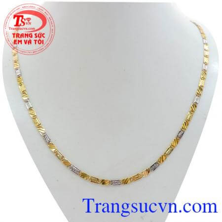 ây Chuyền Nam Thời Trang Kiểu Dẹt dây chuyền vàng 10k đẹp, dây chuyền nam vàng 10k sản xuất. Bảo hành 6 tháng giao hàng toàn quốc