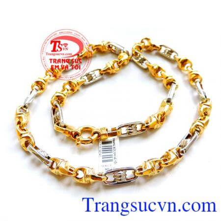 Dây chuyền vàng đẹp, hợp đeo cùng mặt dây chuyền nam. Dây chuyền nam vàng cho nam đeo