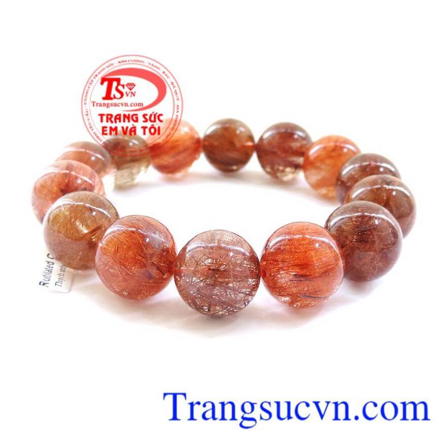 Chuỗi thạch anh tóc đỏ đẹp