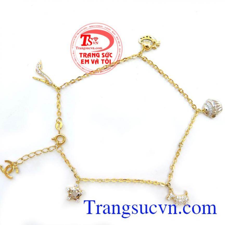 Lắc Chân Vàng Nữ Xinh Xắn 