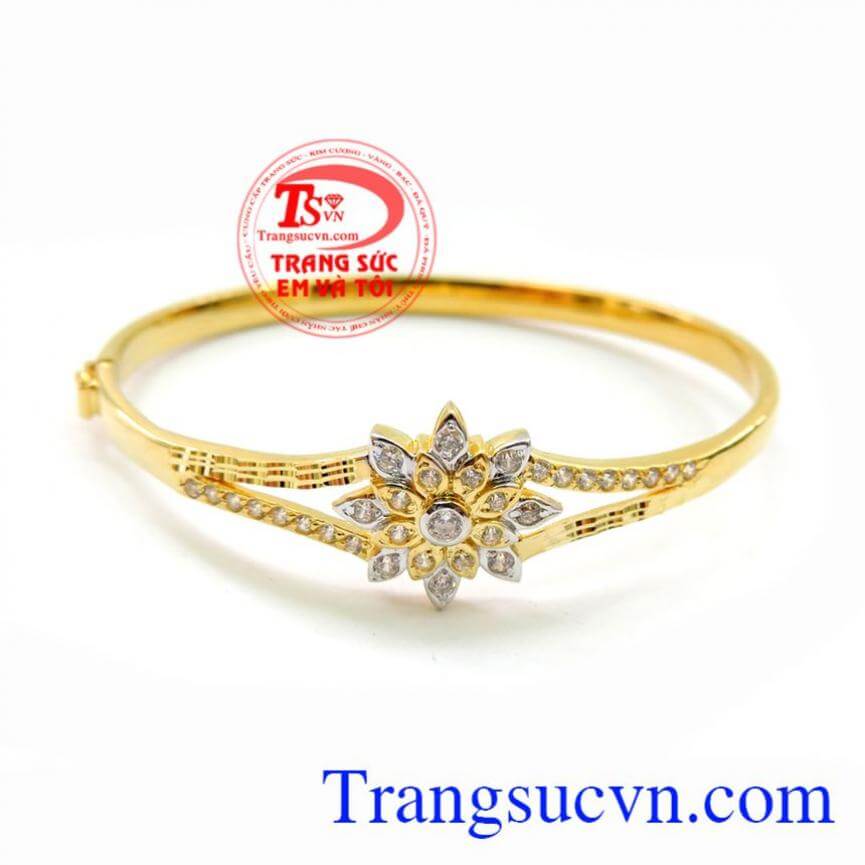 Vòng Tay Nữ Hoa Đá Xinh Tươi