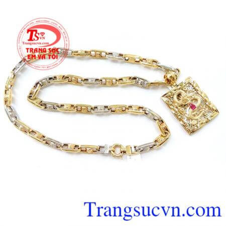 Mặt Nam Rồng Vàng Sang Trọng với thiết kế khắc rồng nổi 3D đẹp, kiểu dáng mạnh mẽ sang trọng được phái mạnh ưa chuộng