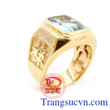 Nhẫn chữ Phúc topa may mắn, Người ta cho rằng, người đeo topa luôn có tâm trạng lạc quan, có khả năng vui sống và hưởng thụ cảm giác yên bình