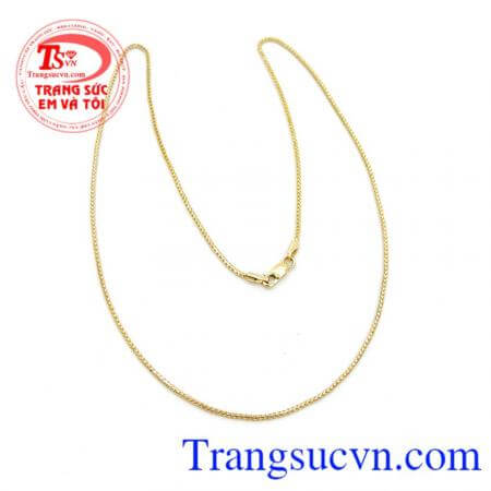 Dây nữ Ý xinh xắn, dây chuyền nữ ý bện nhập khẩu Italya sang trọng