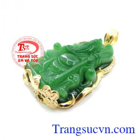 Mặt dây chuyền nam chạm khắc bọc vàng 10k sáng bóng đảm bảo chất lượng hợp thời trang, sang trọng và phong thủy