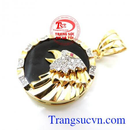 Mặt dây chuyền nam vàng 10k sáng bóng đảm bảo chất lượng hợp thời trang, sang trọng và phong thủy