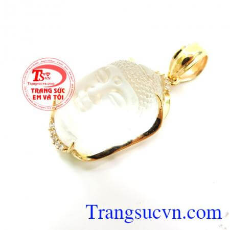 Mặt phật đá nhân tạo 10k sáng bóng đảm bảo chất lượng hợp thời trang, sang trọng và phong thủy