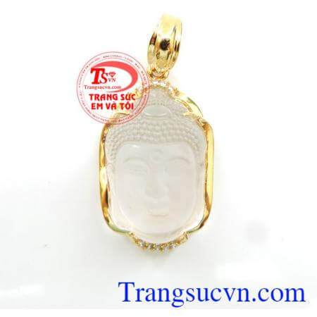 Mặt phật đá nhân tạo trắng