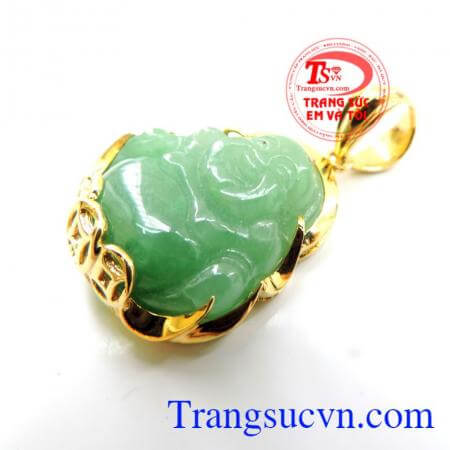 Mặt dây chuyền nam chạm khắc bọc vàng 10k sáng bóng đảm bảo chất lượng hợp thời trang, sang trọng và phong thủy
