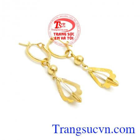 Bông tai cô nàng mặt tròn