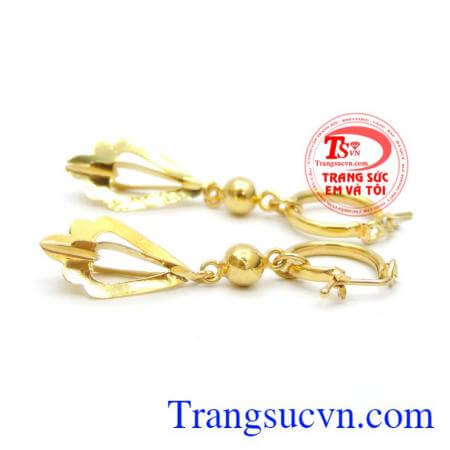 Bông tai cô nàng mặt tròn