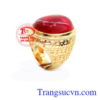 Nhẫn nam kim tiền đá đỏ bản to, nhẫn nam vàng tây 10k thời trang, nhẫn nam khắc kim tiền sang trọng, bản to thể hiện sự quyền lực và địa vị. CHiếc nhẫn nam giá mềm , bảo hành 6 tháng, vàng chuẩn chất lượng