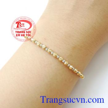 Lắc Bi Nữ Nhập Khẩu Italy Sang Trọng, lắc tay vàng tây đá quý, lắc tay nữ đẹp.