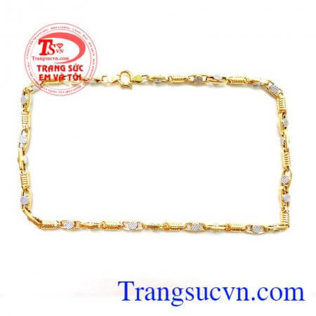 Vòng Cổ Nam Vàng Tây Mẫu Đẹp, dây chuyền nam vàng tây, dây chuyền vàng 10k đẹp