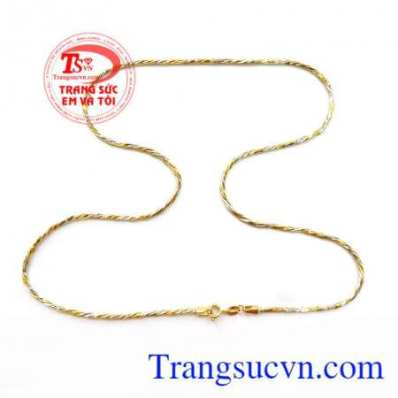 Dây Chuyền Nữ 10k Bện Bền Đẹp