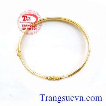 Vòng Tay Nữ Hoa Đá Xinh Tươi, vòng tay vàng tây đá quý, vòng tay nữ 10k. 