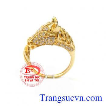 Nhẫn Nữ Vàng Tây Tuổi Ngọ 10k chất lượng vàng đảm bảo mẫu mã đẹp