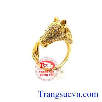 Nhẫn Nữ Vàng Tây Tuổi Ngọ 10k, nhẫn nữ vàng tây, nhẫn nữ đẹp