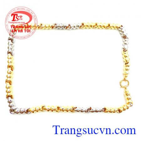 Dây chuyền nam vàng tây. Dây chuyền nam đẹp. ,dây chuyền hơn 1 cây vàng đeo rất sang trọng và nổi bật