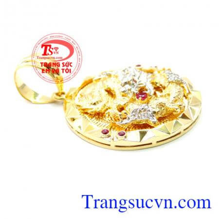 Mặt Dây Nam Rồng Vàng Cao Cấp, dây dây chuyền nam vàng tây