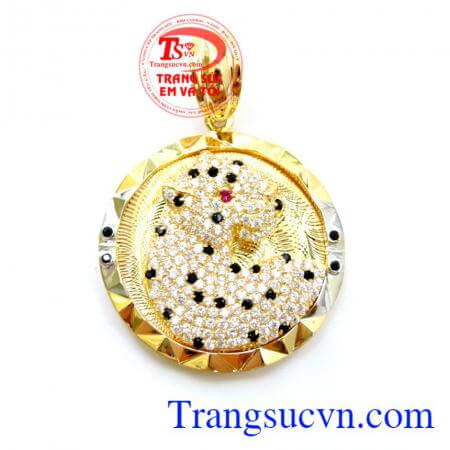 Mặt Dây Báo Vàng Nam Tính chất lượng vàng đảm bảo