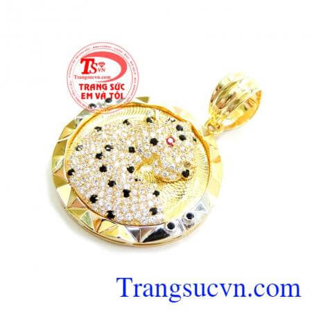 Mặt Dây Báo Vàng Nam Tính thể hiên đẳng cấp cá tính mạnh mẽ cho phái mạnh