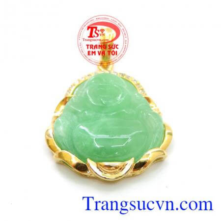 Mặt Ngọc Phật Di Lặc Bọc Vàng