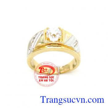 Nhẫn nam vàng 18k phay sáng, nhẫn nam vàng 18k thiết kế phay sáng những nét dứt khoát, hiện đại. Chiếc nhẫn nam sang trọng 18k là món quà ý nghĩa cho nam giới.