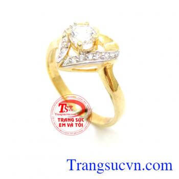 Nhẫn Nữ Trái Tim Chung Thủy Nhẫn vàng tây nữ là món quà ý nghĩa tặng người yêu trong các ngày lễ, kỷ niệm