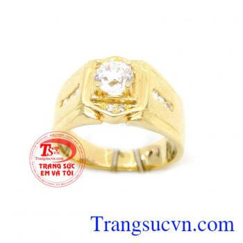 Nhẫn nam 18k thời trang, Một mẫu thiết kế nhẫn nam đẹp sẽ khiến cho người đeo trở nên cuốn hút đặc biệt