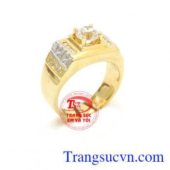 Nhẫn nam vàng 18k bản nhỏ, Điều đáng nói là để lựa chọn được mẫu nhẫn phù hợp, đẹp mắt lại tôn lên vẻ cá tính không phải chuyện dễ dàng