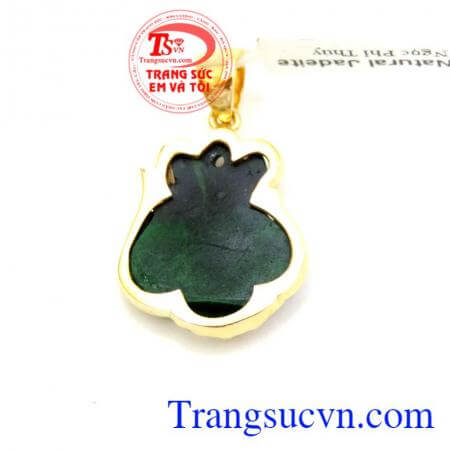 Mặt dây chuyền hồ ly bọc vàng 14k sang trọng, thu hút