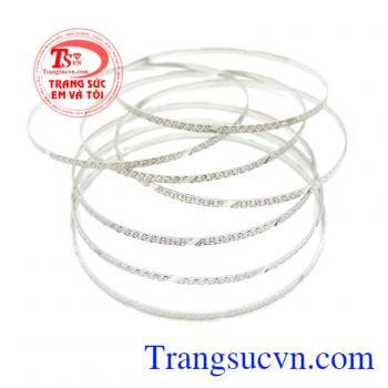 Bộ Vòng Tuần Vàng Trắng Thuần Khiết