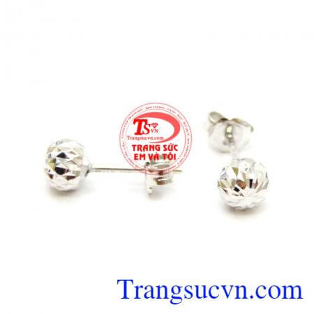 Hoa Tai Dior Vàng Trắng Tinh Tế