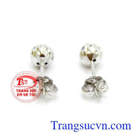 Hoa Tai Dior Vàng Trắng Tinh Tế