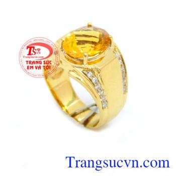 Nhẫn nam mệnh Kim 10k nhẫn nam thời trang đẹp, nhẫn nam vàng đá quý sang trọng, nhận thiết kế nhẫn nam theo yêu cầu