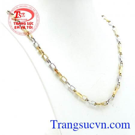 Dây chuyền nam vàng tây sang trọng