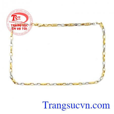 Dây vàng 18k nhập Ý may mắn
