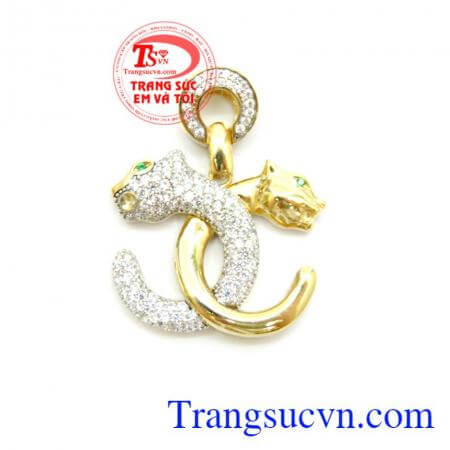 Mặt Dây Nam Báo Lồng 10k đeo cùng dây chuyền vàng và dây cao su bọc vàng, dây da bọc rồng, tinh tế và đẳng cấp