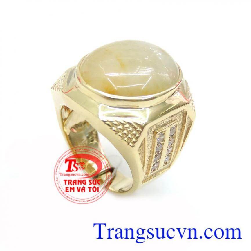 Nhẫn nam saphir quyền quý
