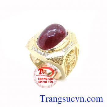 Nhẫn Nam Ruby Rồng Vàng Đẳng Cấp