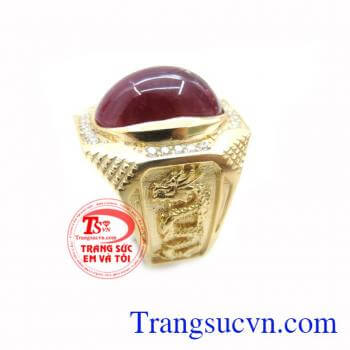 Nhẫn Nam Ruby Rồng Vàng Đẳng Cấp mang lại vẻ đẹp lịch lãm sang trọng cho người đàn ông quý phái nhẫn đeo hợp trang phục là loại nhẫn đang hot nhất trên thị trường hiện nay và được rất nhiều người ưa chuộng, nhẫn nam vàng tây đẹp,có giấy kiểm định đá quý v